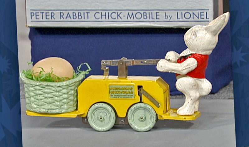 ANTIQUES ROADSHOW: Vintage Providence | Watch Leila Dunbar’s appraisal of a 1936 Peter Rabbit handcar with box, in “Vintage Providence.”