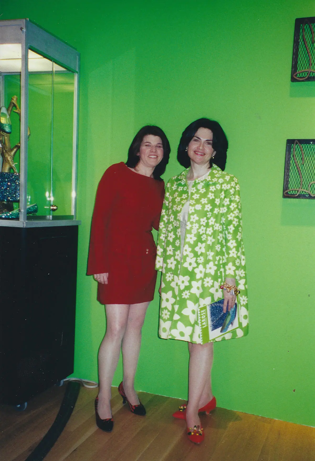 June 2000 Sotheby’s La Rose Shoe Collection Auction Exhibit, With Colleague Marianna Klaiman