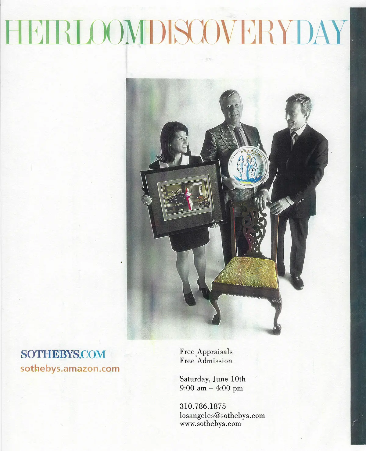 2000 Sothebys.com Advertisement With Colleagues Chris Jussel And Leigh Keno